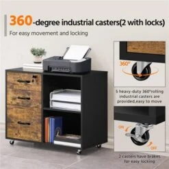 Yaheetech Vintage File Cabinet With 3 Drawers For Home And Office -Furniture Series Store GUEST 7872c7c5 09df 4310 b8a7 603ce2e19830