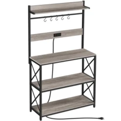 Yaheetech 63″ H Kitchen Baker’s Racks With 2 AC Outlets, 4-Tier Microwave Oven Stand 14 Yaheetech 63″ H Kitchen Baker’s Racks With 2 AC Outlets, 4-Tier Microwave Oven Stand -Furniture Series Store GUEST 7950b52b d6fc 4365 8b43 67ee3478a97e