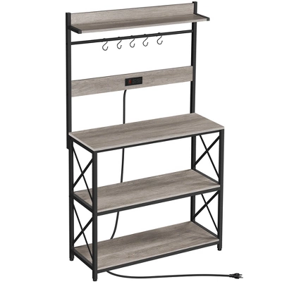 Yaheetech 63″ H Kitchen Baker’s Racks With 2 AC Outlets, 4-Tier Microwave Oven Stand 7 Yaheetech 63″ H Kitchen Baker’s Racks With 2 AC Outlets, 4-Tier Microwave Oven Stand - Image 7