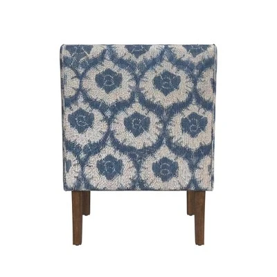 Classic Swoop Arm Chair Ikat Medallion Print - HomePop 3 Classic Swoop Arm Chair Ikat Medallion Print - HomePop - Image 3