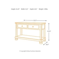 Porter Sofa-Console Table Rustic Brown - Signature Design By Ashley -Furniture Series Store GUEST 79778669 ca2d 4682 9d2c ba2ae2a0ab28