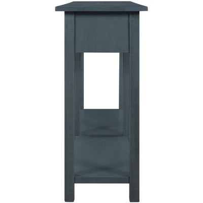 Rustic Console Table With Drawer And Bottom Shelf-ModernLuxe 3 Rustic Console Table With Drawer And Bottom Shelf-ModernLuxe - Image 3