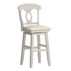 29" South Hill Napoleon Back Wood Swivel Height Barstool - Inspire Q -Furniture Series Store GUEST 7b1faa58 ee6c 4380 bdb0 87b7811bcd1e
