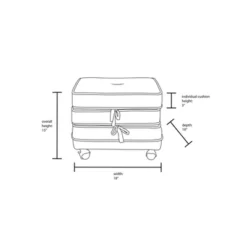 Marin Stackable Pouf With Casters - Opalhouse™ Designed With Jungalow™ -Furniture Series Store GUEST 7b9ecb5e 9626 4b0f abc1 fd2c0a06f868