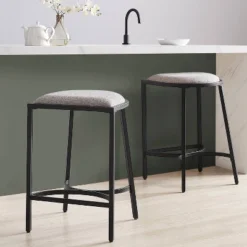 Set Of 2 Ellery Counter Height Barstools - Crosley