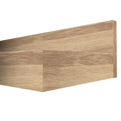 24" X 5" Decorative Shelf Wall Mounted With Front Edge White Oak - Inplace 3 24" X 5" Decorative Shelf Wall Mounted With Front Edge White Oak - Inplace - Image 3