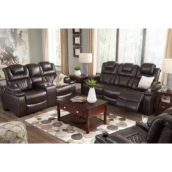 Warnerton Power Recliner Sofa With Adjustable Headrest Chocolate - Signature Design By Ashley -Furniture Series Store GUEST 7cb92073 3501 4f16 af79 6787447837e0