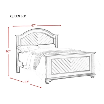 4pc Queen Addison Panel Bedroom Set Dove White - Picket House Furnishings 8 4pc Queen Addison Panel Bedroom Set Dove White - Picket House Furnishings - Image 8