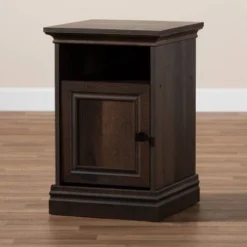 Nolan 1 Door Wood Nightstand Brown/Black - Baxton Studio 13 Nolan 1 Door Wood Nightstand Brown/Black - Baxton Studio -Furniture Series Store GUEST 7d4a06cb babf 46dc 9b9d 38633d525146