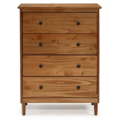 Stiva Classic Mid-Century Modern Vertical 4 Drawer Dresser - Saracina Home -Furniture Series Store GUEST 7d52ef34 1e46 4920 a3a1 34d91177eaef