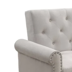 82" Eiroa Sofa Beige Fabric - Acme Furniture -Furniture Series Store GUEST 7d9dea8a 28ee 4b76 9fc9 e6b1318ba982