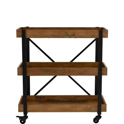 Riley 3-Tier Bar Cart - Adore Décor 5 Riley 3-Tier Bar Cart - Adore Décor - Image 5