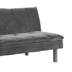 66" Cilliers Sofa Gray Velvet/Chrome Finish - Acme Furniture -Furniture Series Store GUEST 7f26f425 4d1c 442d 8983 7414d85da837