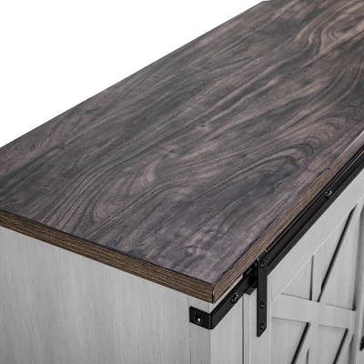 58" TV Stand For TVs Up To 65" Gray - Home Essentials 7 58" TV Stand For TVs Up To 65" Gray - Home Essentials - Image 7