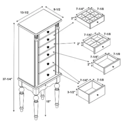 Wylie Jewelry Armoire Cherry Red - Powell Company 27 Wylie Jewelry Armoire Cherry Red - Powell Company -Furniture Series Store GUEST 8064472e 4fc9 426a 9247 fea1c9d4db66