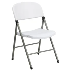 Emma And Oliver 2 Pack Commercial White Plastic Event Party Rental Folding Chair -Furniture Series Store GUEST 806d7c5a 1b8b 419a 8bf5 91abe3351d86