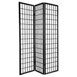 6 Ft. Tall Window Pane Shoji Screen 3 Panels - Oriental Furniture -Furniture Series Store GUEST 8227125b bca1 4522 94c2 e647f77b1cbd