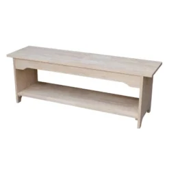 Brookstone Bench Unfinished - International Concepts -Furniture Series Store GUEST 822e31a1 e55e 4c80 a74a f09c9f36cabc
