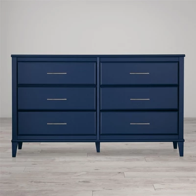 Little Seeds Sierra Ridge Mesa Kids’ 6 Drawer Dresser With Rope Drawer Pulls, Blue 3 Little Seeds Sierra Ridge Mesa Kids’ 6 Drawer Dresser With Rope Drawer Pulls, Blue - Image 3