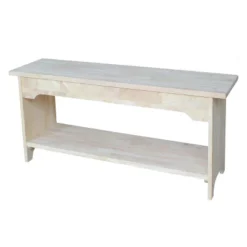 Brookstone Bench Unfinished - International Concepts -Furniture Series Store GUEST 83439cf9 ef04 4d45 8dbb df98a3c5d25b