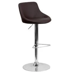 Flash Furniture Contemporary Vinyl Bucket Seat Adjustable Height Barstool With Chrome Base -Furniture Series Store GUEST 8395a4b3 73db 485a 8394 e36ffc9cfd71