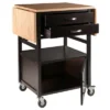 Bellini Kitchen Cart Coffee/Natural - Winsome