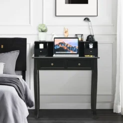 Costway Writing Desk Mission White Home Office Computer Desk 4 Drawer WhiteBlackPink -Furniture Series Store GUEST 84019ae8 4fd6 45f5 841c 25ccd542c761