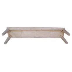 72" Shaker Style Bench Unfinished - International Concepts -Furniture Series Store GUEST 84788c88 21b1 4cb8 a420 439f1cfee465