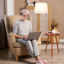 Costway End Table Lamp Bedside Nightstand Lighting With Wireless Charger NaturalCoffee -Furniture Series Store GUEST 84be4c70 03fe 4234 a120 8e24f0f27f32