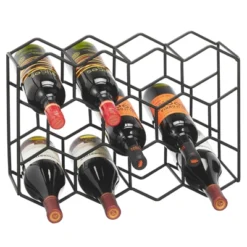 MDesign Hexagon 11 Bottle Wine Rack For Kitchen Counter Or Fridge -Furniture Series Store GUEST 84ee4af0 95be 4fbe 8fa2 ab706ec60c85