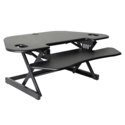 Height Adjustable Sit To Standing Corner Desk Riser - Rocelco -Furniture Series Store GUEST 853d1351 6626 4389 a2bd c782c7f04ccd