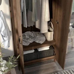 Andreasson Wardrobe Closet Distressed Walnut - HOMES: Inside + Out -Furniture Series Store GUEST 85416f54 3e7c 43b4 982d cb5077a3f410