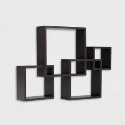 25.5" X 17.75" Intersecting Cube Wall Shelf - Danya B. -Furniture Series Store GUEST 85ba85fe 93b5 4eb0 bd69 80dd4a1a902e