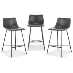 Set Of 3 24" Phillip Counter Height Barstools - Poly & Bark -Furniture Series Store GUEST 8684ae0a 2ee1 4180 bf38 89e65e5f36ac