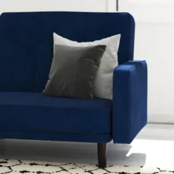 Emma And Oliver Plush Padded Upholstered Split Back Sofa Futon With Vertical Channel Tufting And Wooden Legs 15 Emma And Oliver Plush Padded Upholstered Split Back Sofa Futon With Vertical Channel Tufting And Wooden Legs -Furniture Series Store GUEST 86a3b819 ee06 4e85 8729 e98da70d9da2