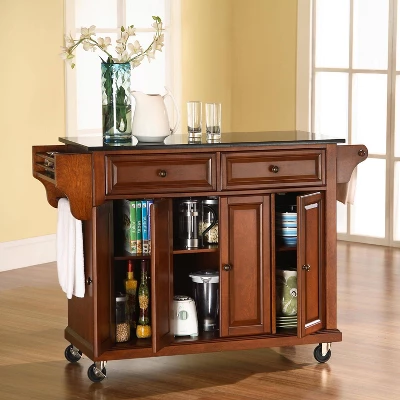 Full Size Granite Top Kitchen Cart - Crosley 2 Full Size Granite Top Kitchen Cart - Crosley - Image 2