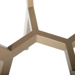 24" Architect Round End Table Gold/Clear Glass - Studio Designs Home -Furniture Series Store GUEST 879c9cd3 bf2f 45a6 a52c 97f4fd702526