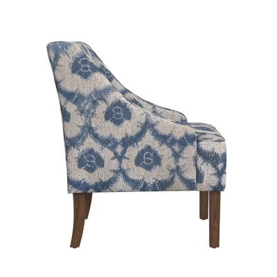 Classic Swoop Arm Chair Ikat Medallion Print - HomePop 2 Classic Swoop Arm Chair Ikat Medallion Print - HomePop - Image 2