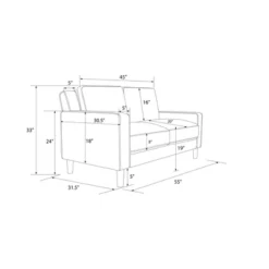 Taliyah Loveseat 2 Seater Sofa - Room & Joy 22 Taliyah Loveseat 2 Seater Sofa - Room & Joy -Furniture Series Store GUEST 89e23aad d76a 4766 8f39 f77506472b32