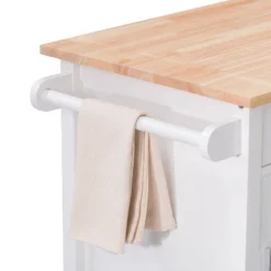 Sage Wood Kitchen Cart White - CorLiving -Furniture Series Store GUEST 8c3d6397 c45e 4730 bab8 baf85e49329e