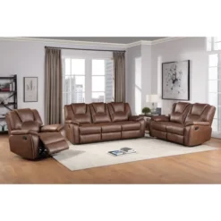 Katrine Manual Reclining Loveseat Brown - Steve Silver Co. -Furniture Series Store GUEST 8c467a7b 6daf 407a b513 4b0860949713