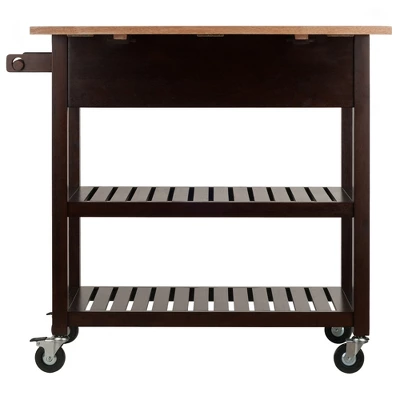 Langdon Kitchen Cart Cappuccino - Winsome 8 Langdon Kitchen Cart Cappuccino - Winsome - Image 8
