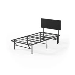 SmartBase With Upholstered Headboard Bed Black - Zinus -Furniture Series Store GUEST 8cdf5371 34db 4870 9798 594d6fbe4f63