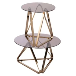 Tainbin Round End Table Champagne - Aiden Lane -Furniture Series Store GUEST 8cf30030 54c0 4f47 a927 4c4fdd5320a2