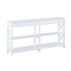 60" Oxford 2 Drawer Console Table With Shelves - Breighton Home -Furniture Series Store GUEST 8d4a8796 12fb 48e4 bb78 dde0553f7fab