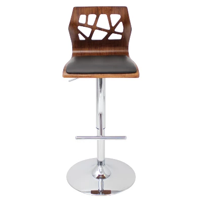 Set Of 2 Folia Adjustable Barstools Brown/Black - LumiSource 2 Set Of 2 Folia Adjustable Barstools Brown/Black - LumiSource - Image 2