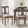 Set Of 2 Burntwood Dining Chair Wood/Gray - TMS