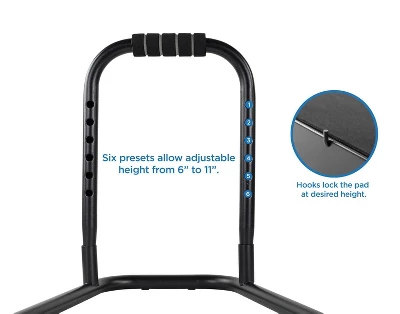 Mount-It! Height Adjustable Foot Rest For Standing And Sitting, Under The Desk Footrest With Handle And Six Height Settings, Anti-Slip Padded Surface 7 Mount-It! Height Adjustable Foot Rest For Standing And Sitting, Under The Desk Footrest With Handle And Six Height Settings, Anti-Slip Padded Surface - Image 7