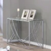 Lille Console Sofa Table With Glass Top Chrome - Coaster