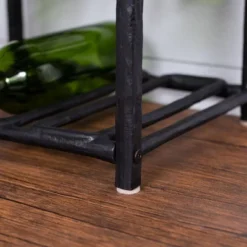 BIRDROCK HOME Bottle Rack - Black - Holder (9 Bottle) -Furniture Series Store GUEST 9031de59 1a28 4ed1 a7c6 918d21515157